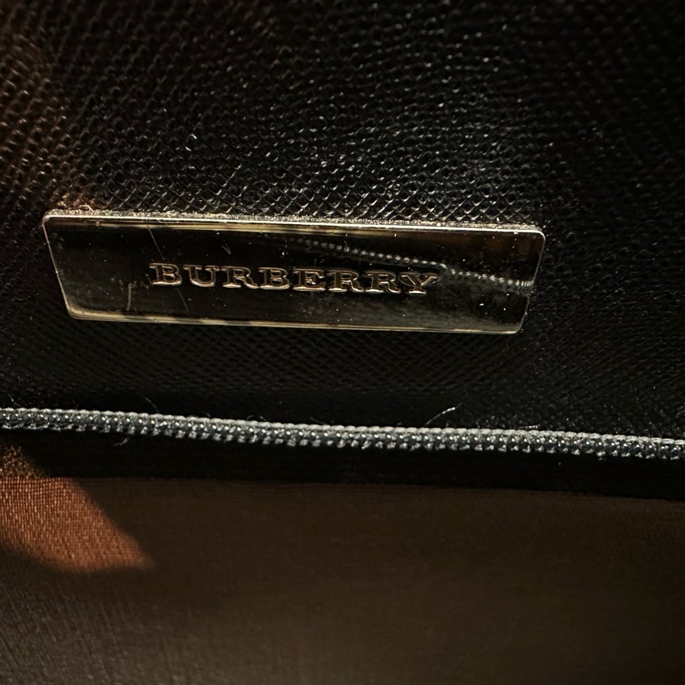Burberry Black Leather Tote Handbag - Picture 6 of 8